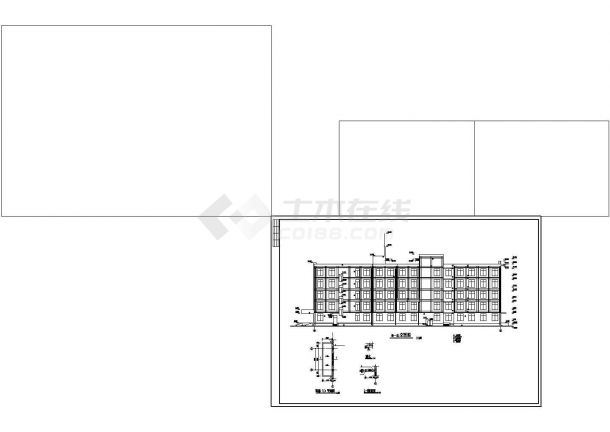 某多层医院建筑设计CAD施工图纸-图二