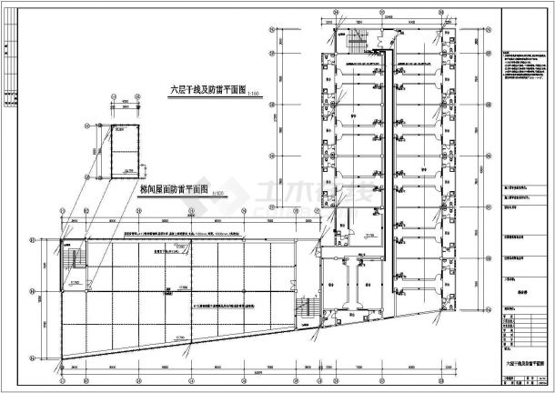 某六层综合楼CAD电气施工详细设计图-图二