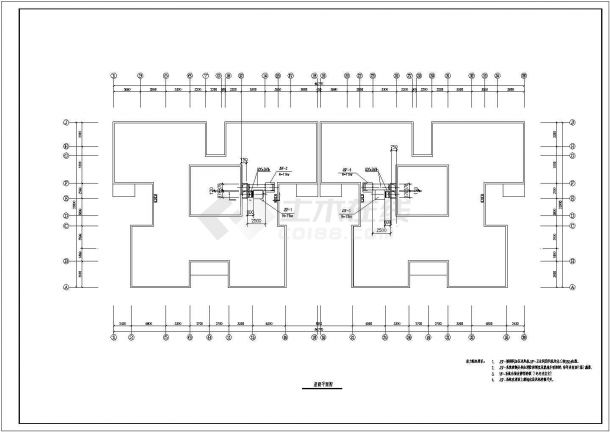 某邮政综合楼全套CAD详细设计完整建筑图纸-图二