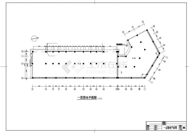 多层住宅办公楼照明系统规划CAD布置图-图二