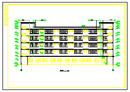 某市工业区宿舍楼建筑cad设计施工图纸-图二