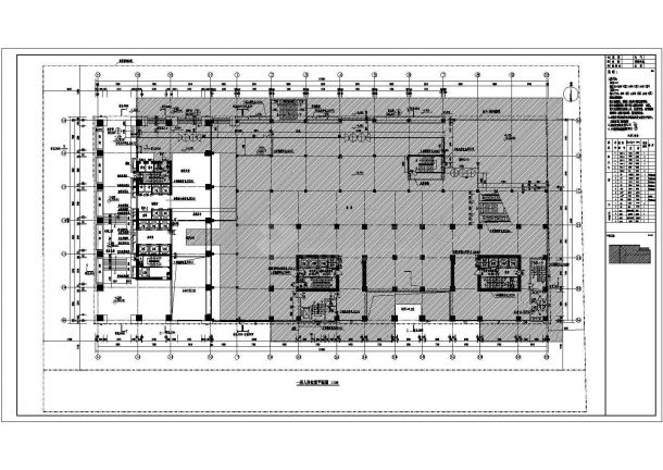 办公楼设计_60米筒体框架行政办公建筑施工CAD图-图一