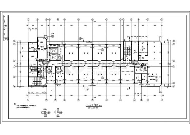某精神病疗养院全套建筑CAD详细大样设计图-图二