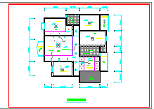 某四室户型室内cad设计装修施工图_图1