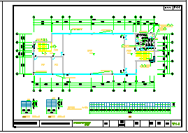 某县高速段服务区建筑结构cad设计施工图纸-图一
