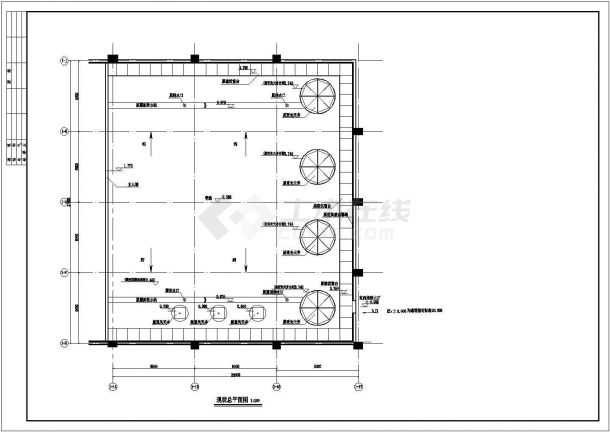 抚顺二层别墅屋顶花园详细建筑施工图-图一