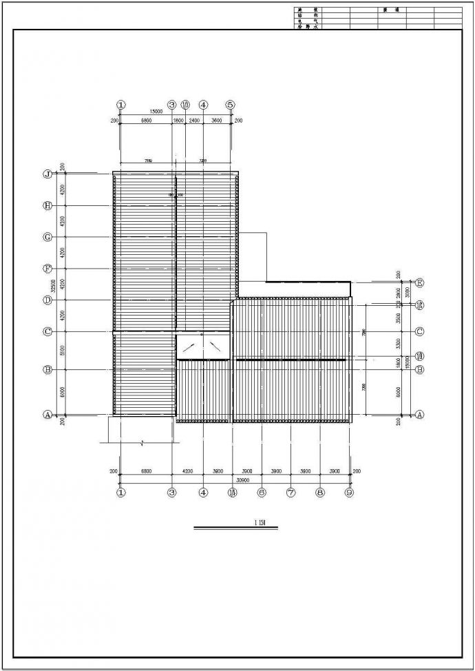某地仿古清式公建建筑设计CAD图（共10张）_图1