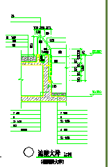 某泳游池建筑规划CAD设计施工图纸_图1