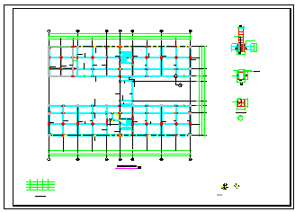 某中学一套完整的教学楼结构cad设计施工图-图二