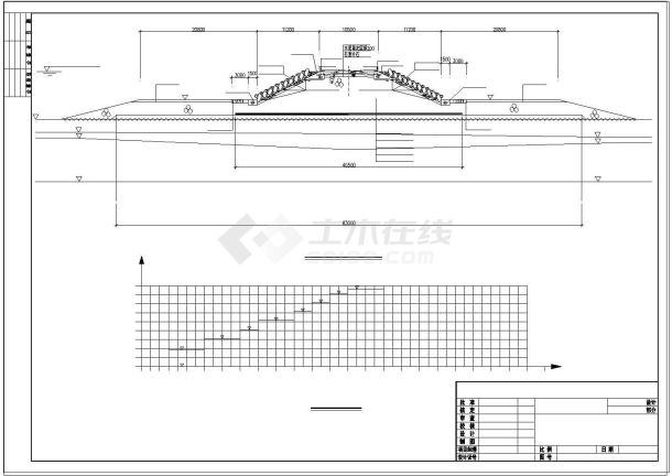 某城市的海堤断面全套工程施工规划详细图纸CAD-图一