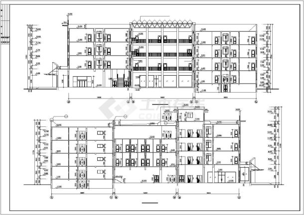 某小高层宾馆大楼设计cad建筑施工图（大院设计）-图二