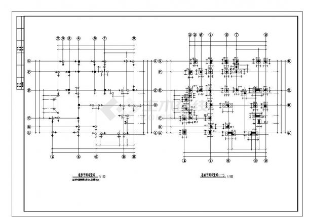 某结构图施工设计全套CAD图纸-图二