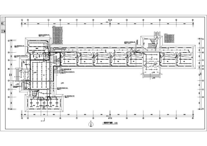 某小学地下一层地上四层教学楼电气设计图纸_图1