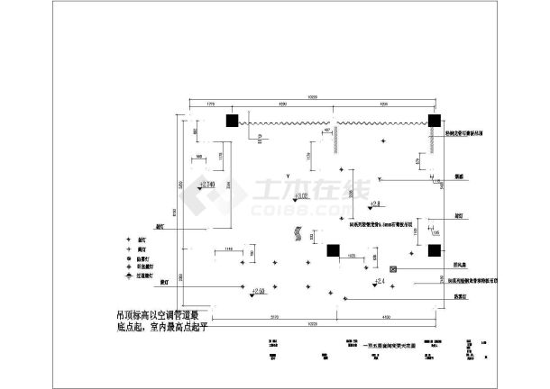 新疆某宾馆贵宾楼装修施工设计cad图，含设计说明-图一