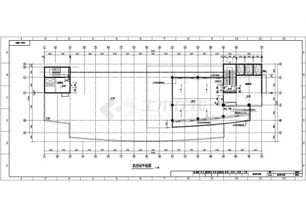 某青岛医院综合楼CAD框架结构设计施工全套图-图一