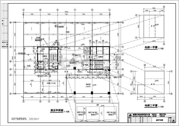 某青浦县医院设计CAD详细框架结构完整大样施工图-图一
