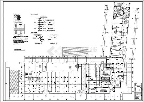 某地下1地上27层商住住给排水CAD设计-图一