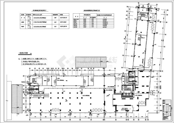 某地下1地上27层商住住给排水CAD设计-图二