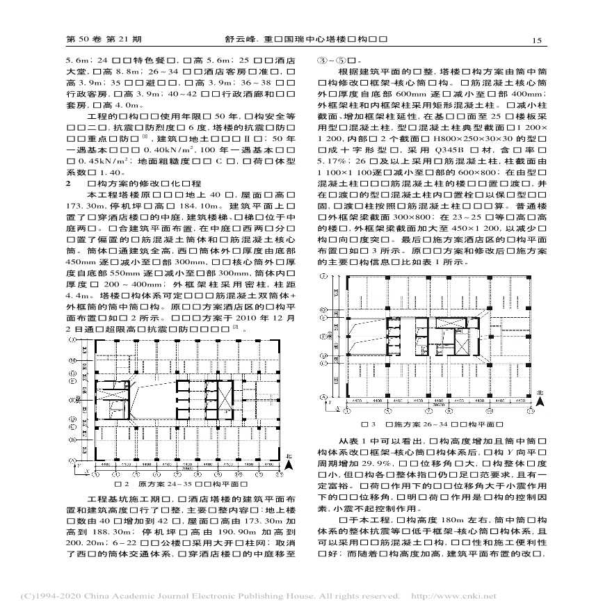重庆国瑞中心塔楼结构设计-图二