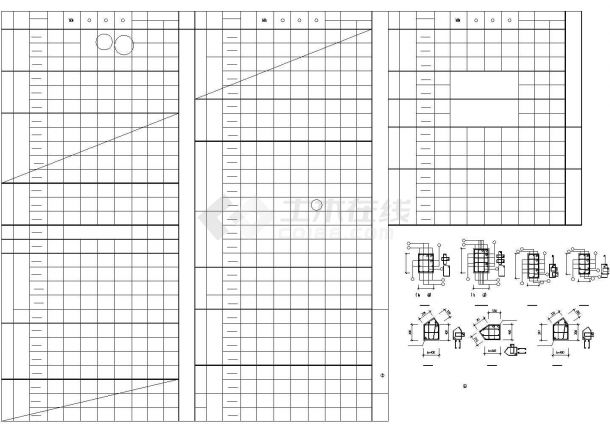 某干休所结构设计cad图纸（共12张）-图一