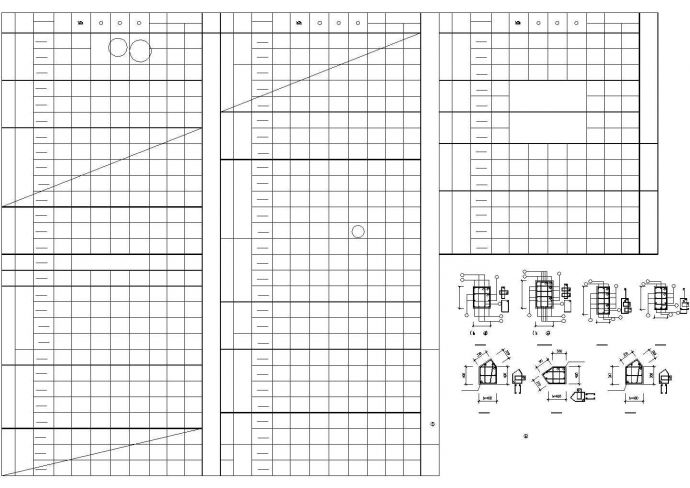 某干休所结构设计cad图纸（共12张）_图1