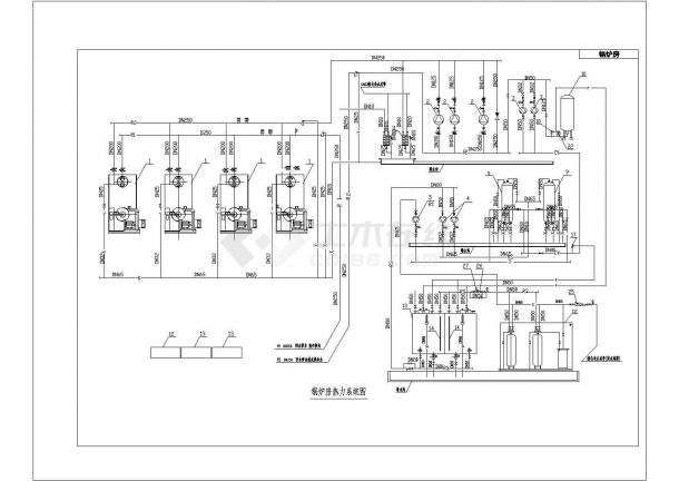 【北京】某宾馆锅炉房热力系统设计施工CAD图-图一