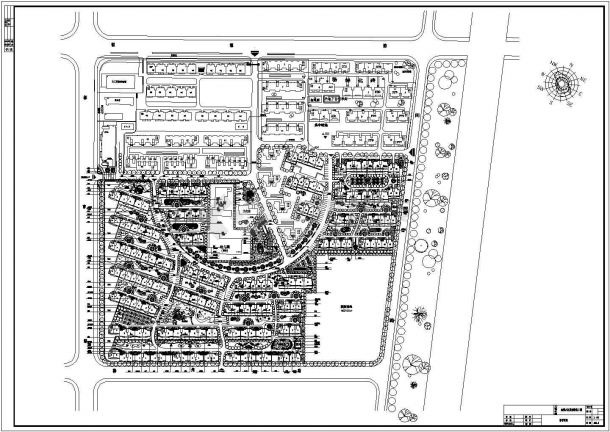 某地区金都小区景观规划设计施工详细方案CAD图纸-图一