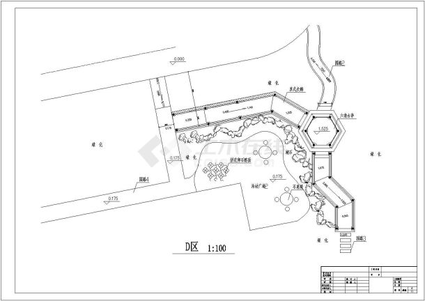 某地区小区景观环境规划设计施工详细方案CAD图纸-图一