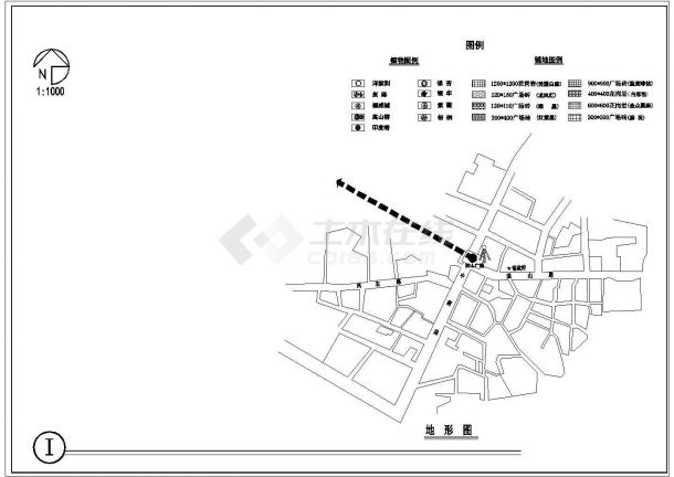 某地区一个大型广场规划设计cad图纸-图一