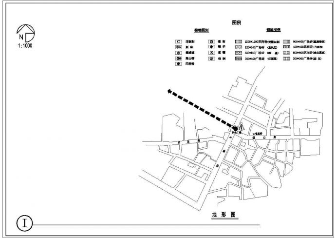 某地区一个大型广场规划设计cad图纸_图1