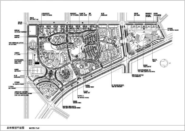 某地区住宅区景观规划设计施工详细方案CAD图纸-图一