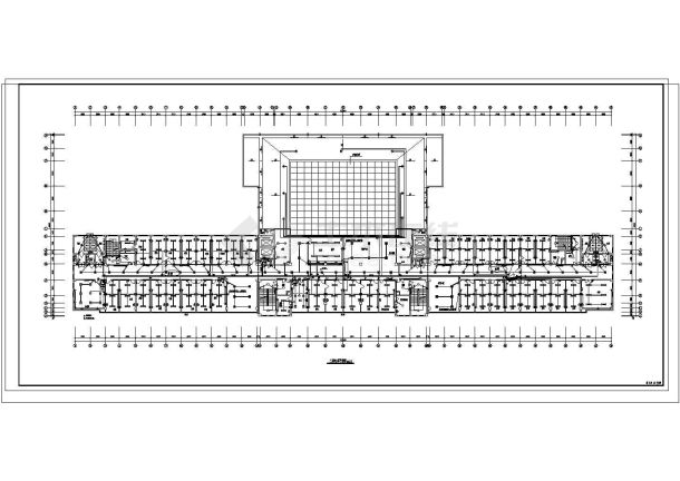 长127.44米宽43.32米8层门诊楼电气施工图-图一