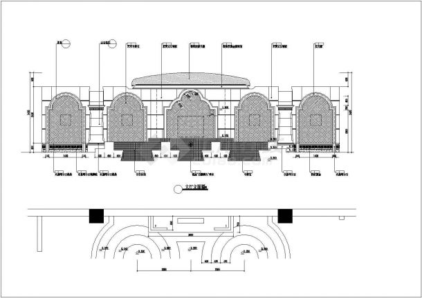 河南省某休闲洗浴中心室内装修设计cad全套方案图（甲级院设计）-图二