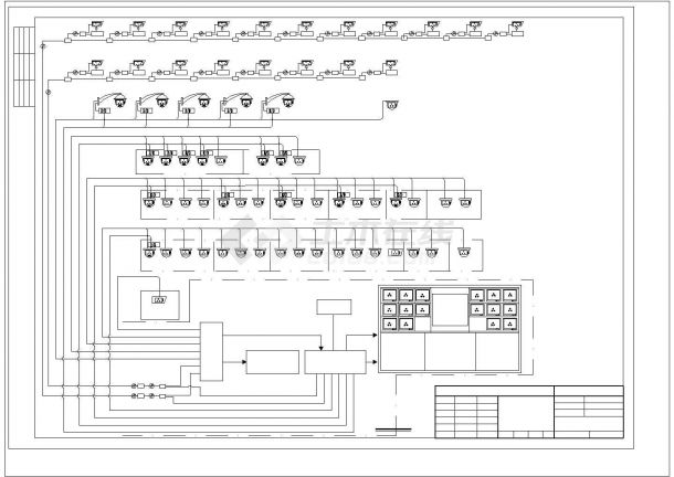 某地区监控系统及接线电气施工图-图一