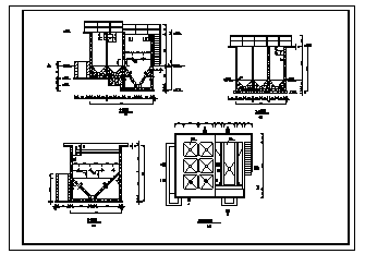 水厂反应沉淀池设计_某自来水厂反应沉淀池工艺设计cad图纸-图二