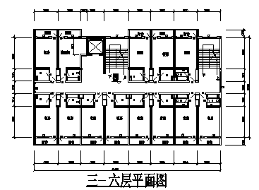 某住宅楼院内高层宾馆设计CAD方案图-图二