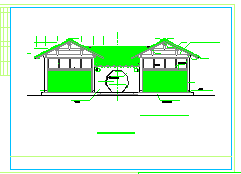 某公园景观厕所建筑结构设计CAD图-图一
