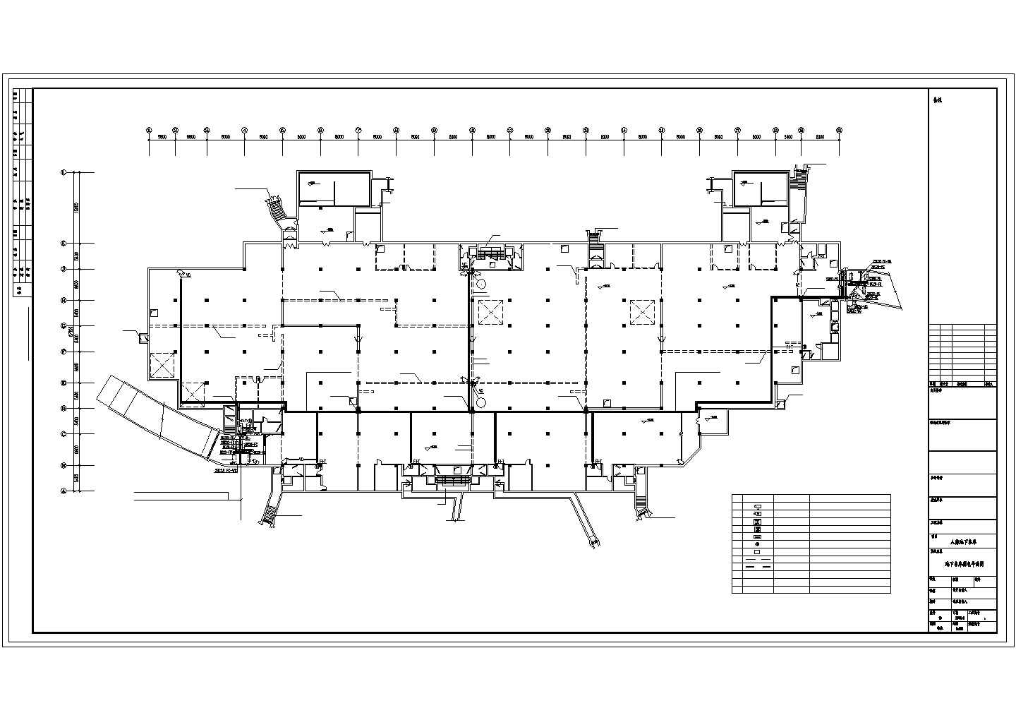 地下车库电气系统施工平面参考CAD详细图集