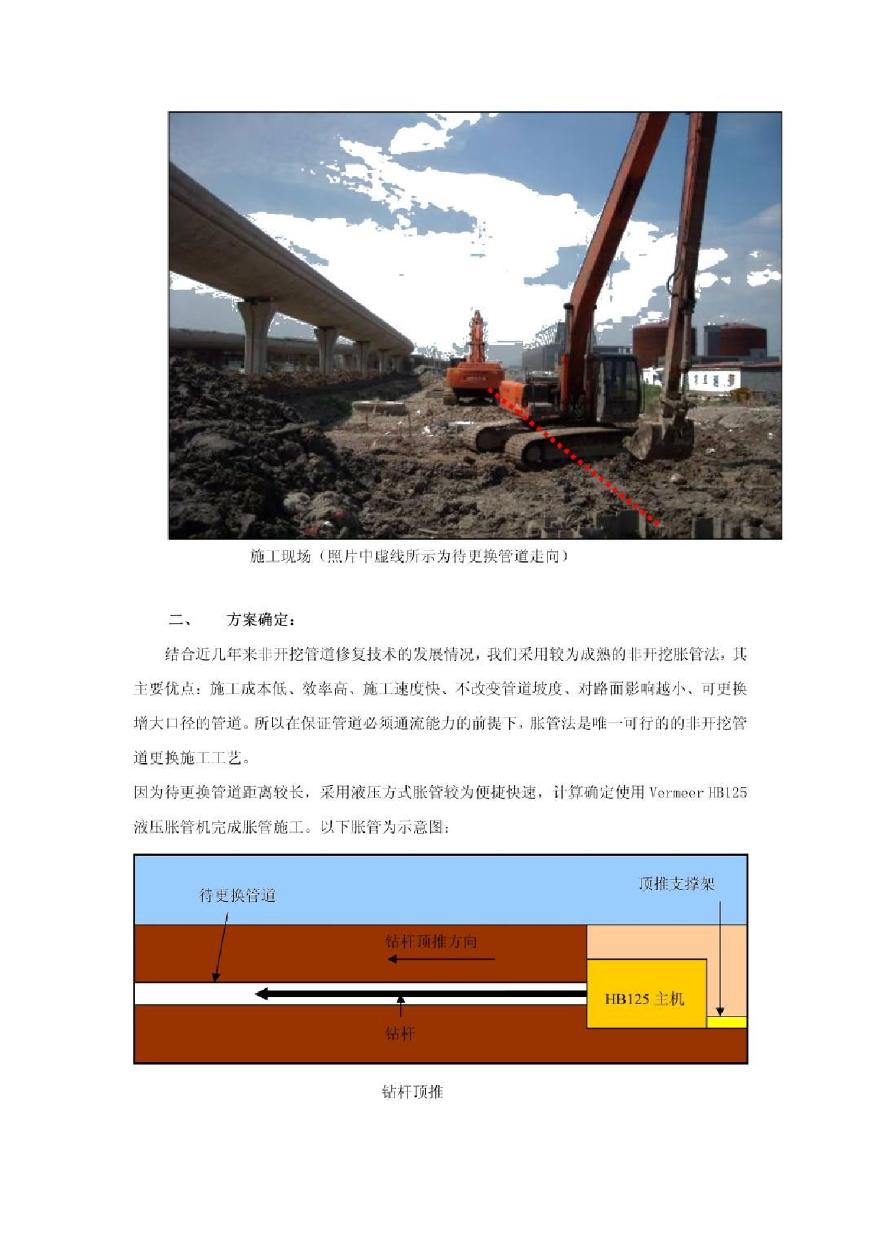 上海虹桥枢纽污水管道非开挖更换施工方案（胀管施工）-图二