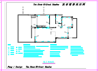 全套别墅室内装修cad施工设计图纸-图二