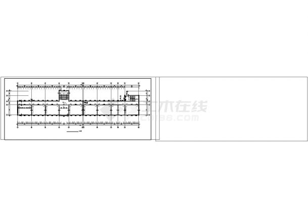 某农村地区小学教学楼平立面图-图二