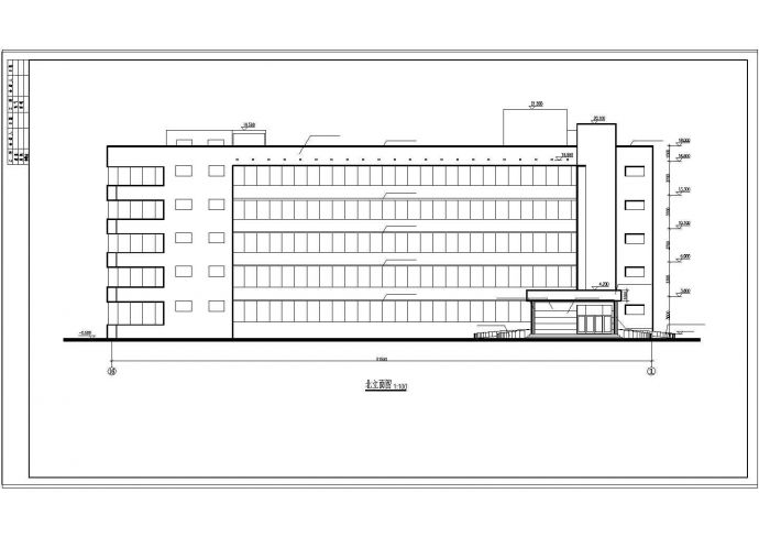 精神病疗养院全套建筑设计CAD施工图_图1