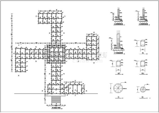 某地罗汉堂建筑设计CAD施工图-图一