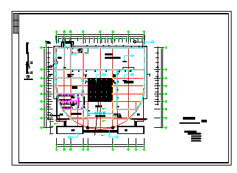 某市城建图书馆设计方案图，含设计说明-图二