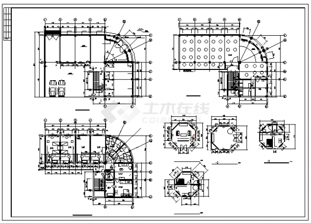 某著名多层高档酒店设计CAD全套建筑施工图纸（含设计说明）-图二