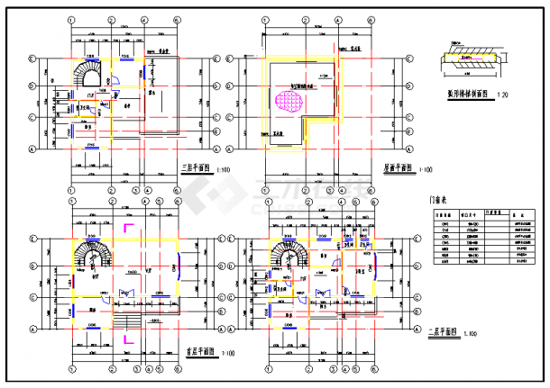 某12套特色经典框架结构别墅CAD全套建筑施工图纸（含设计说明）-图一
