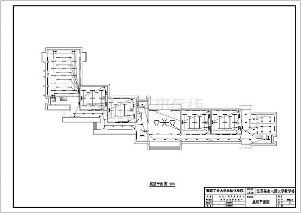 某五层教学楼电气设计方案图纸-图一