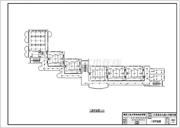 某五层教学楼电气设计方案图纸-图二