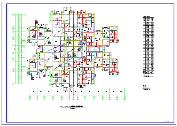 某市中心医院框架结构设计CAD全套建筑施工图纸（含设计说明）-图一