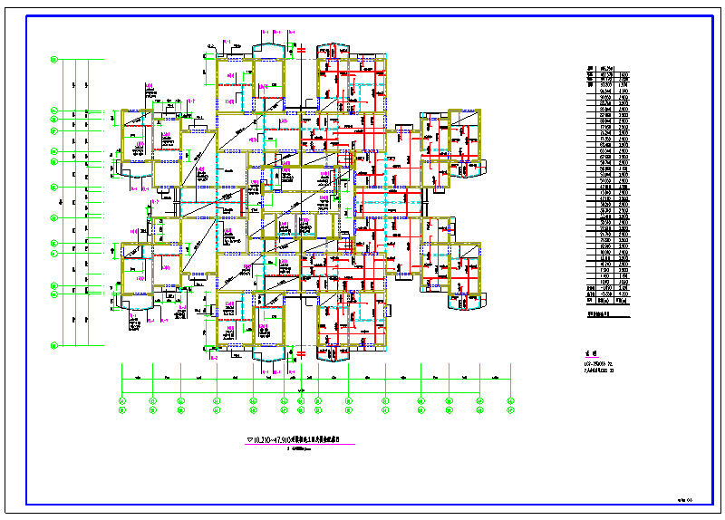 某市中心医院框架结构设计CAD全套建筑施工图纸（含设计说明）